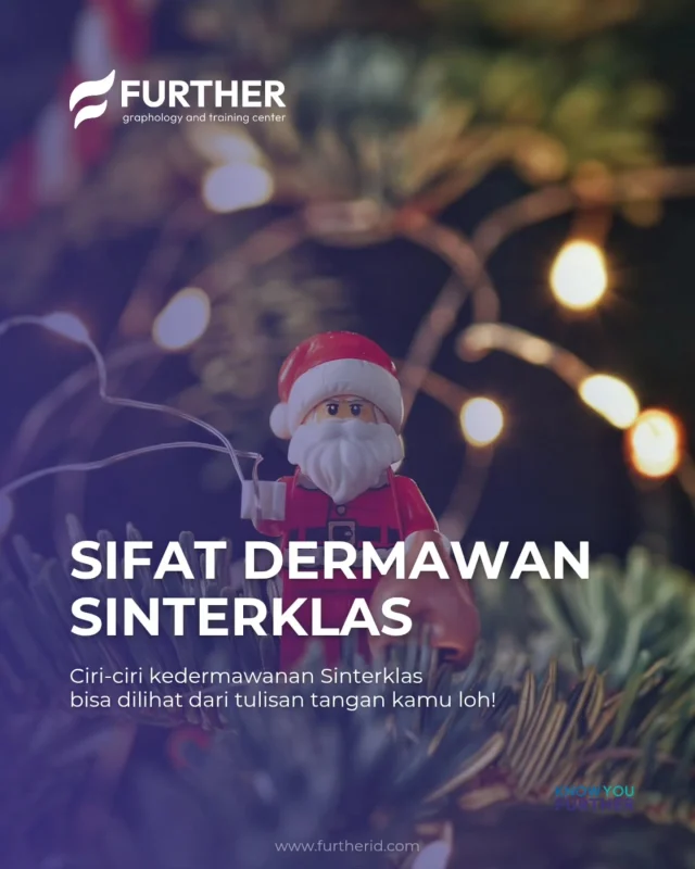 ✨️Penasaran dengan sifat positif yang satu ini?✨️
Cek potensi dan kecenderungan kedermawanan kamu disini!  𝗙𝗨𝗥𝗧𝗛𝗘𝗥
graphology and training center
www.furtherid.com
Mail: info@furtherid.com
WA. : 0895-333-56-9988  #knowyoufurther  #psikologi #psikotesbandung